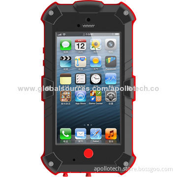 PC Rugged Case for iPhone 5/5S, with IP65 Waterproof and Dust-proof Level, PC + ABS Raw Materials